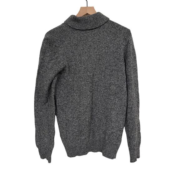 Joseph Abboud Mens Collared Knit Pull Over Gray Sweater Wool Blend Size Medium - Picture 4 of 4